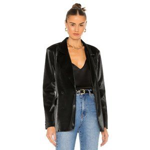 BLANKNYC Vegan Leather Blazer in Fighting Words XSmall New with tags